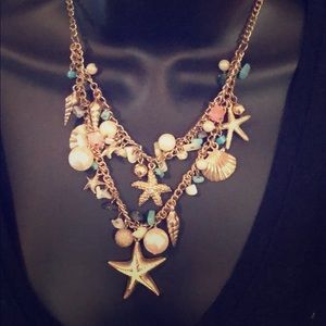 Gorgeous “beach” necklace and earrings set
